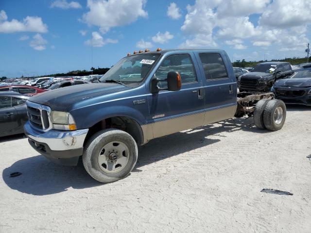 1FTWW33P14ED57053 - 2004 FORD F350 SUPER DUTY BLUE photo 1