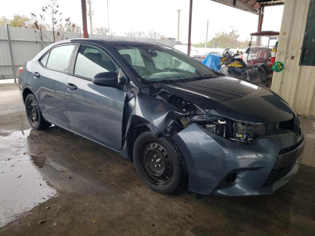 2T1BURHEXFC295754 - 2015 TOYOTA COROLLA L BLUE photo 4