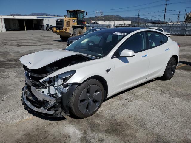 5YJ3E1EB2NF243025 - 2022 TESLA MODEL 3 WHITE photo 1