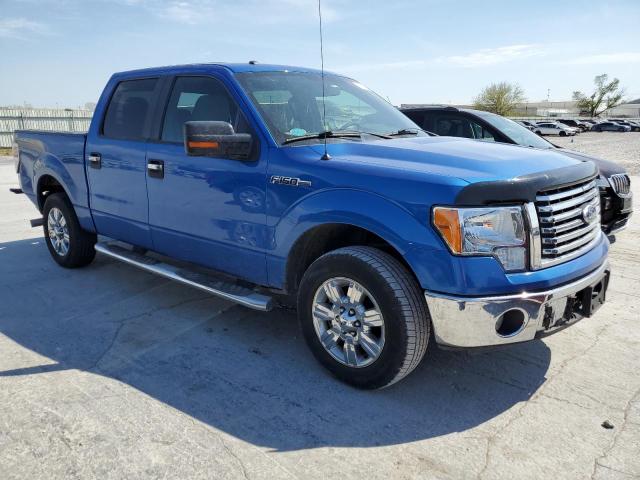 1FTFW1CF4BFA73032 - 2011 FORD F150 SUPERCREW BLUE photo 4