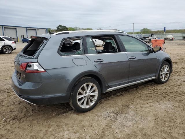 3VWH17AU5HM543540 - 2017 VOLKSWAGEN GOLF ALLTR S GRAY photo 3