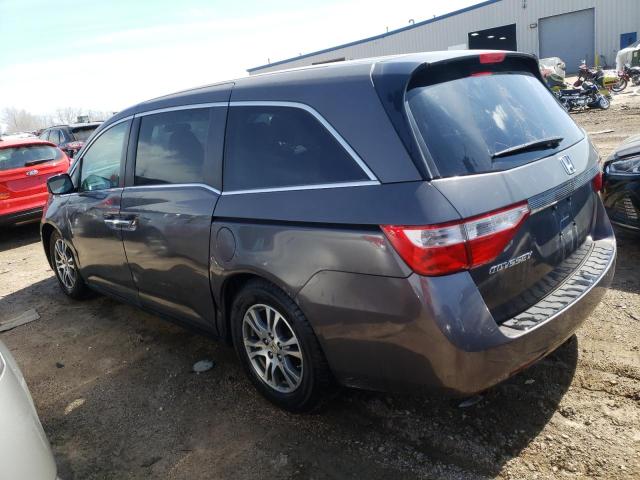 5FNRL5H43CB144022 - 2012 HONDA ODYSSEY EX GRAY photo 2