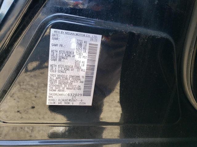 5N1DR2ANXLC632029 - 2020 NISSAN PATHFINDER S 黑色 照片 13