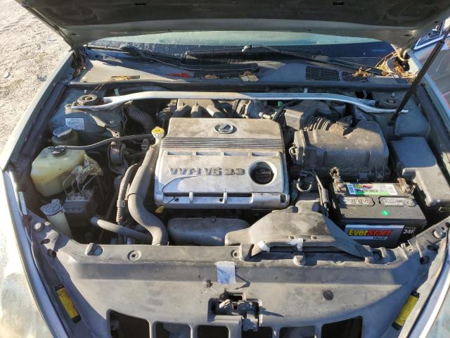 JTHBA30G565144691 - 2006 LEXUS ES 330 GREEN photo 11