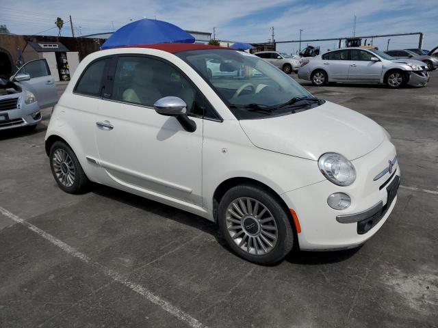 3C3CFFER9CT213174 - 2012 FIAT 500 LOUNGE WHITE photo 4