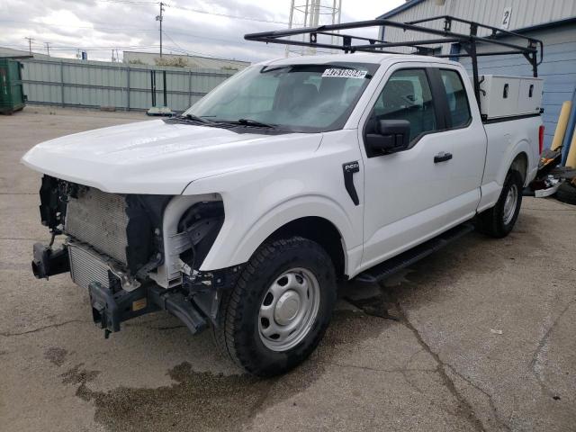 1FTEX1CP7NKD68025 - 2022 FORD F150 SUPER CAB WHITE photo 1