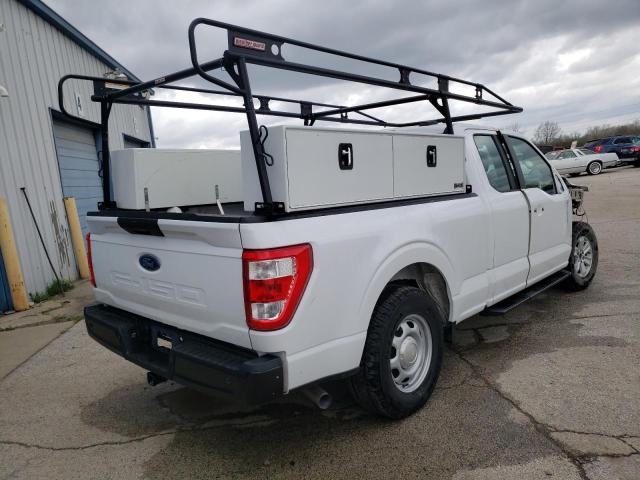 1FTEX1CP7NKD68025 - 2022 FORD F150 SUPER CAB WHITE photo 3