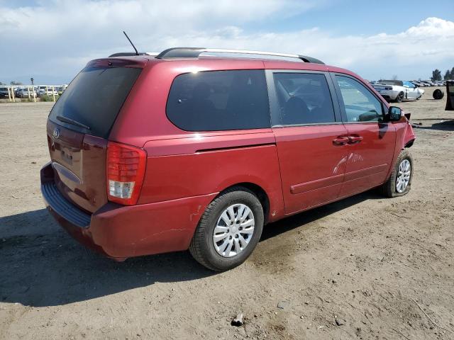 KNDMG4C76E6541085 - 2014 KIA SEDONA LX BURGUNDY photo 3