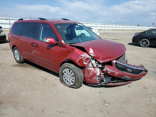 KNDMG4C76E6541085 - 2014 KIA SEDONA LX BURGUNDY photo 4