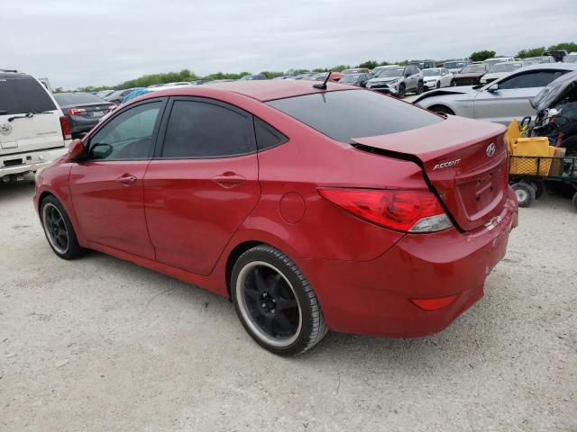 KMHCT4AE4EU656638 - 2014 HYUNDAI ACCENT GLS RED photo 2