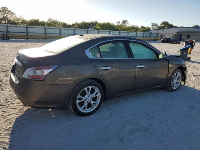 1N4AA5AP6EC456025 - 2014 NISSAN MAXIMA S BROWN photo 3