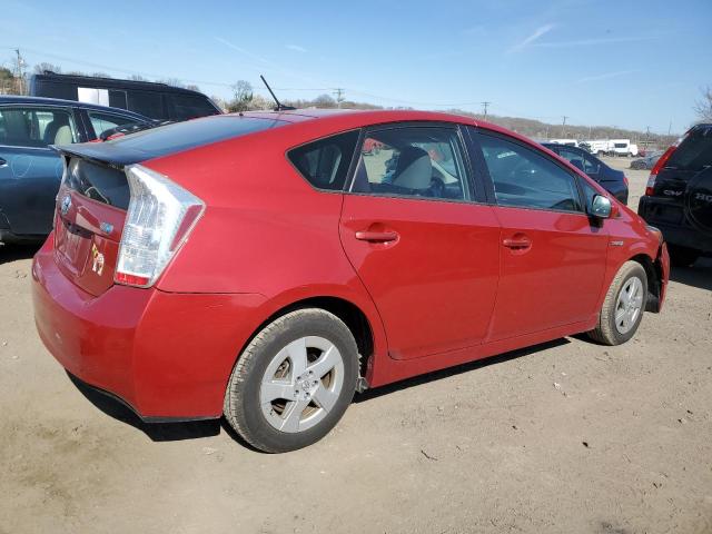 JTDKN3DU3A0188376 - 2010 TOYOTA PRIUS RED photo 3