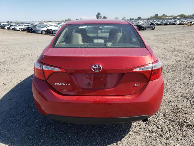 5YFBURHE2FP180419 - 2015 TOYOTA COROLLA L RED photo 6