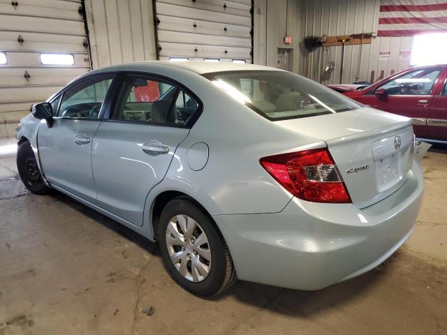 19XFB2F58CE013190 - 2012 HONDA CIVIC LX SILVER photo 2