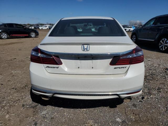 1HGCR2F56GA182178 - 2016 HONDA ACCORD SPORT WHITE photo 6