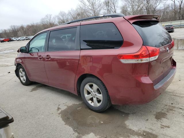 5TDKK3DC3CS180732 - 2012 TOYOTA SIENNA LE BURGUNDY photo 2