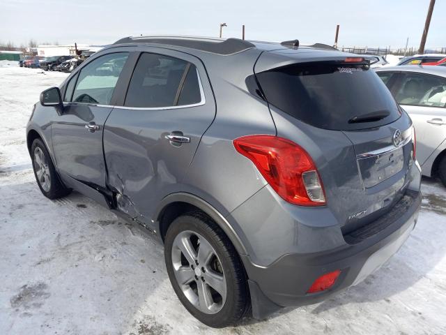 KL4CJHSB0DB079830 - 2013 BUICK ENCORE PREMIUM GRAY photo 2