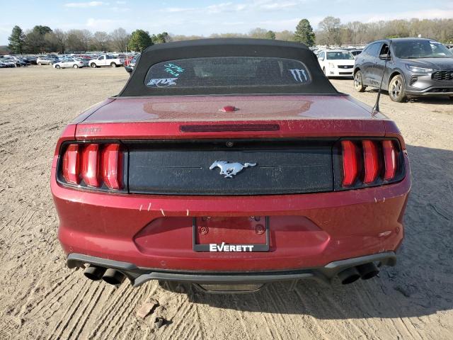 1FATP8UH1K5123826 - 2019 FORD MUSTANG RED photo 6