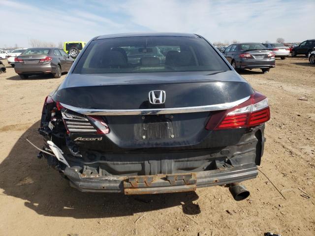 1HGCR2F39HA256225 - 2017 HONDA ACCORD LX BLACK photo 6