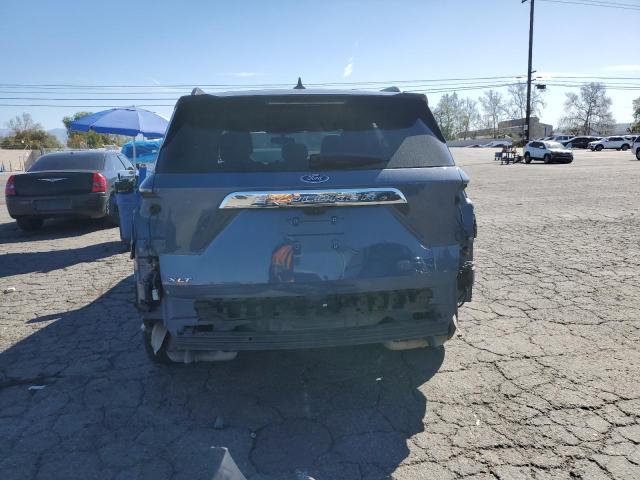 1FMSK7DH9MGA62856 - 2021 FORD EXPLORER XLT BLUE photo 6