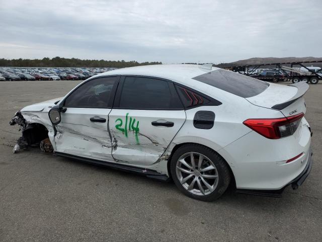 2HGFE2F54NH503156 - 2022 HONDA CIVIC SPORT WHITE photo 2