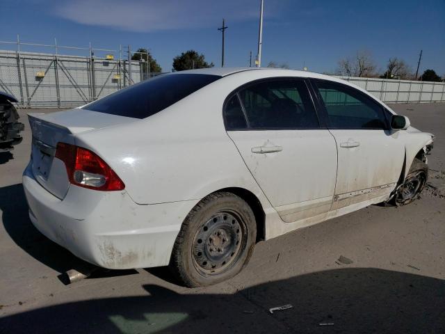 2HGFA16699H103050 - 2009 HONDA CIVIC LX-S WHITE photo 3