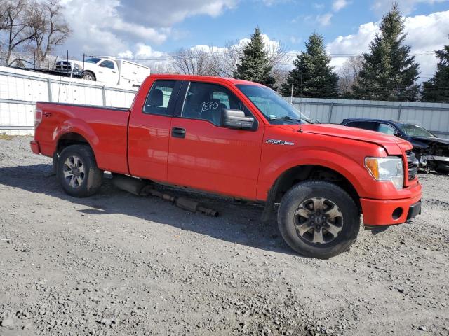 1FTFX1EF5DKF69090 - 2013 FORD F150 SUPER CAB RED photo 4