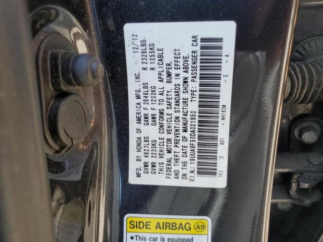 19UUA9F50DA001950 - 2013 ACURA TL TECH CHARCOAL photo 12