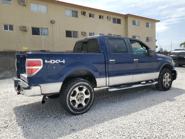 1FTFW1EV2AKA23417 - 2010 FORD F150 SUPERCREW BLUE photo 3