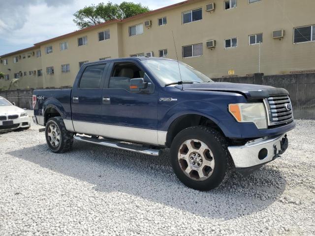 1FTFW1EV2AKA23417 - 2010 FORD F150 SUPERCREW BLUE photo 4