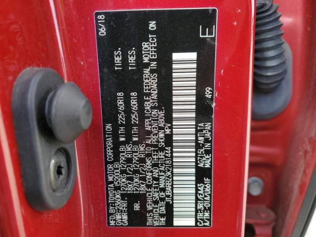 JTJBARBZ3K2181444 - 2019 LEXUS NX 300 BASE Qırmızı foto 14