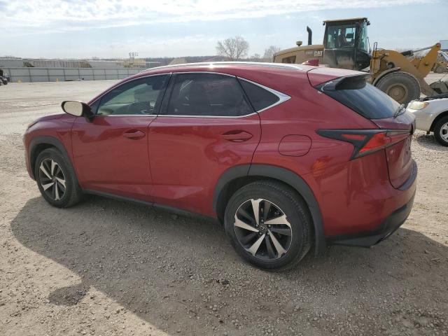 JTJBARBZ3K2181444 - 2019 LEXUS NX 300 BASE RED photo 2