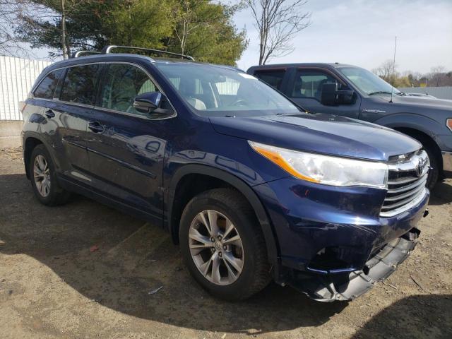 5TDJKRFH4FS127730 - 2015 TOYOTA HIGHLANDER XLE BLUE photo 4