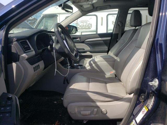 5TDJKRFH4FS127730 - 2015 TOYOTA HIGHLANDER XLE BLUE photo 7