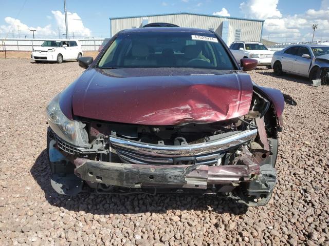 1HGCP2F89CA141053 - 2012 HONDA ACCORD EXL MAROON photo 5