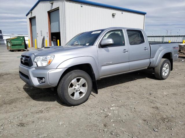 5TFMU4FN2FX032092 - 2015 TOYOTA TACOMA DOUBLE CAB LONG BED SILVER photo 1