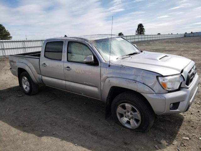 5TFMU4FN2FX032092 - 2015 TOYOTA TACOMA DOUBLE CAB LONG BED SILVER photo 4