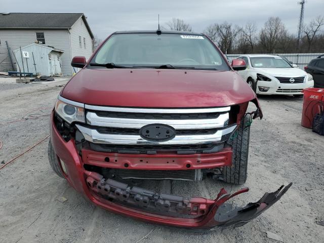 2FMDK4JC0EBA01601 - 2014 FORD EDGE SEL RED photo 5