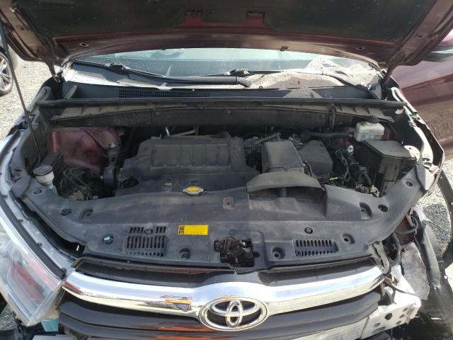5TDJKRFH2FS191717 - 2015 TOYOTA HIGHLANDER XLE MAROON photo 12