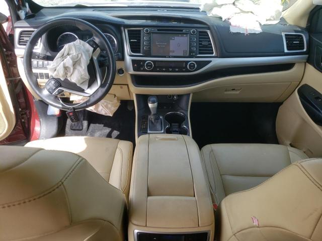 5TDJKRFH2FS191717 - 2015 TOYOTA HIGHLANDER XLE MAROON photo 8