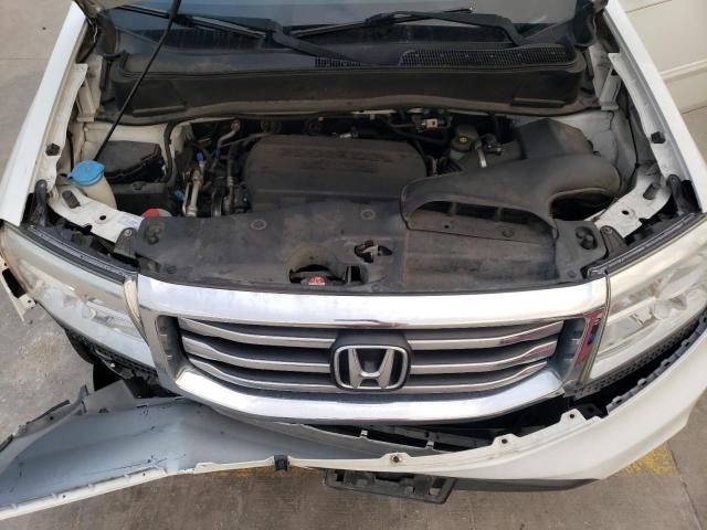 5FNYF3H75EB009631 - 2014 HONDA PILOT EXLN WHITE photo 12