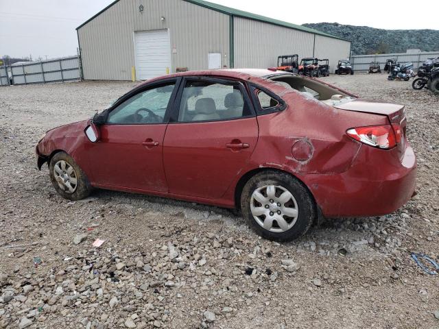 KMHDU46D88U312400 - 2008 HYUNDAI ELANTRA GLS RED photo 2