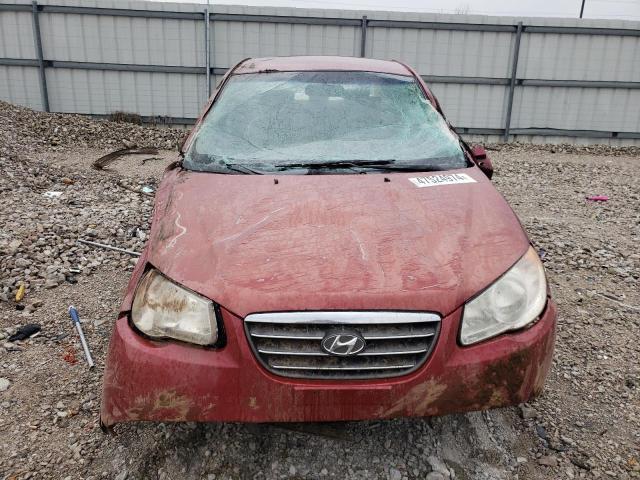 KMHDU46D88U312400 - 2008 HYUNDAI ELANTRA GLS RED photo 5