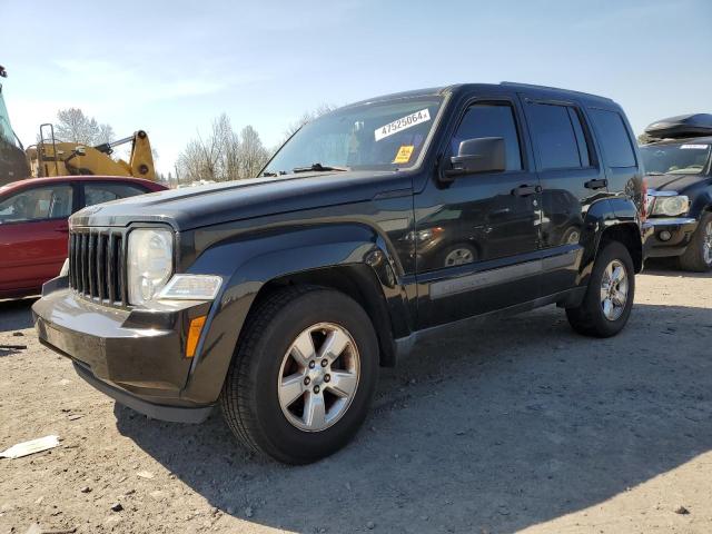 1C4PJLAK6CW134171 - 2012 JEEP LIBERTY SPORT BLACK photo 1