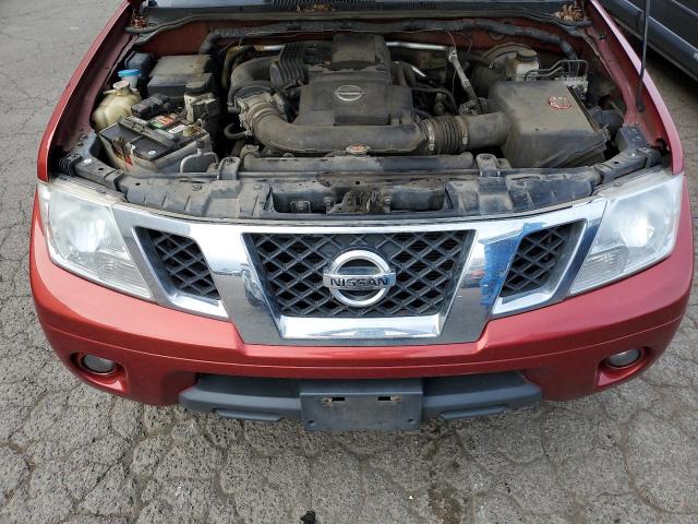 1N6AD0EV2CC443828 - 2012 NISSAN FRONTIER S RED photo 11