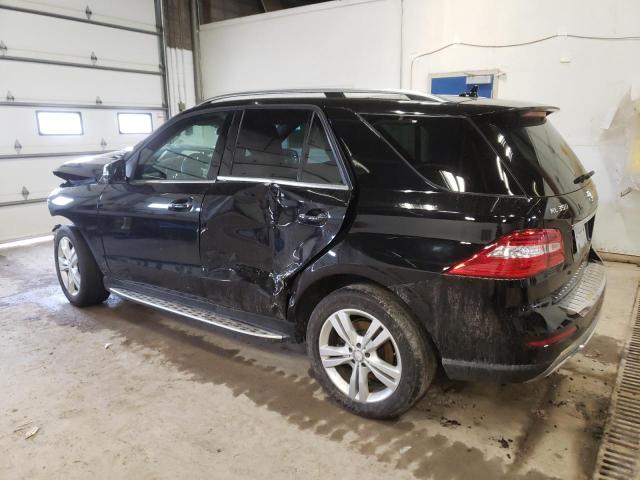 4JGDA5HB5EA288824 - 2014 MERCEDES-BENZ ML 350 4MATIC BLACK photo 2