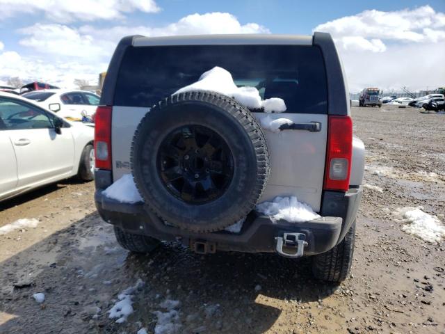 5GTDN13E478252015 - 2007 HUMMER H3 BEIGE photo 6