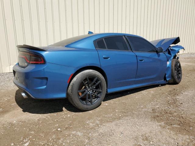 2C3CDXGJ7MH675228 - 2021 DODGE CHARGER SCAT PACK BLUE photo 3