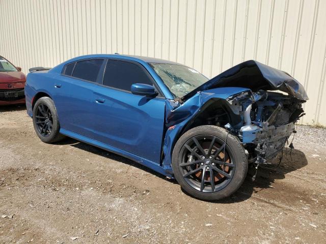 2C3CDXGJ7MH675228 - 2021 DODGE CHARGER SCAT PACK BLUE photo 4