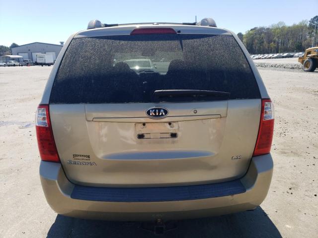 KNDMB233286237269 - 2008 KIA SEDONA EX TAN photo 6